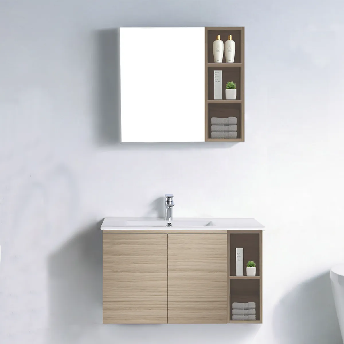 Nexus PVC Cabinet with Insert Basin 820mm (5 Colours) - view 3